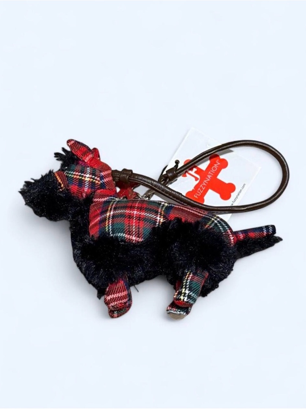 NWT Fuzzy Nation Tartan Scottie Wristlet Plaid Mini Purse Circa 2009